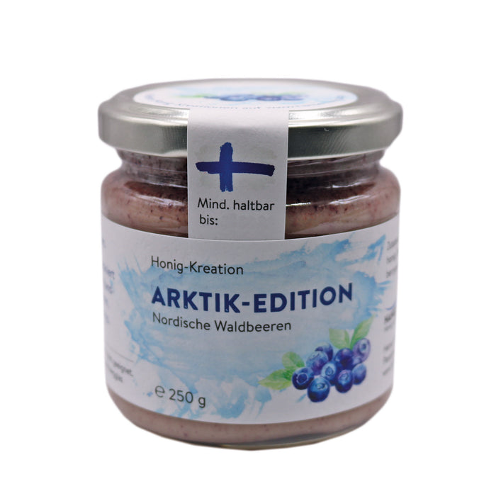 Nordic forest berries in Finnish honey 250g