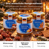 Drei Winterhonige von Hanse Honig: Gebrannte Mandel, Winternougat und Spekulatius mit winterlichen Geschmacksprofilen
