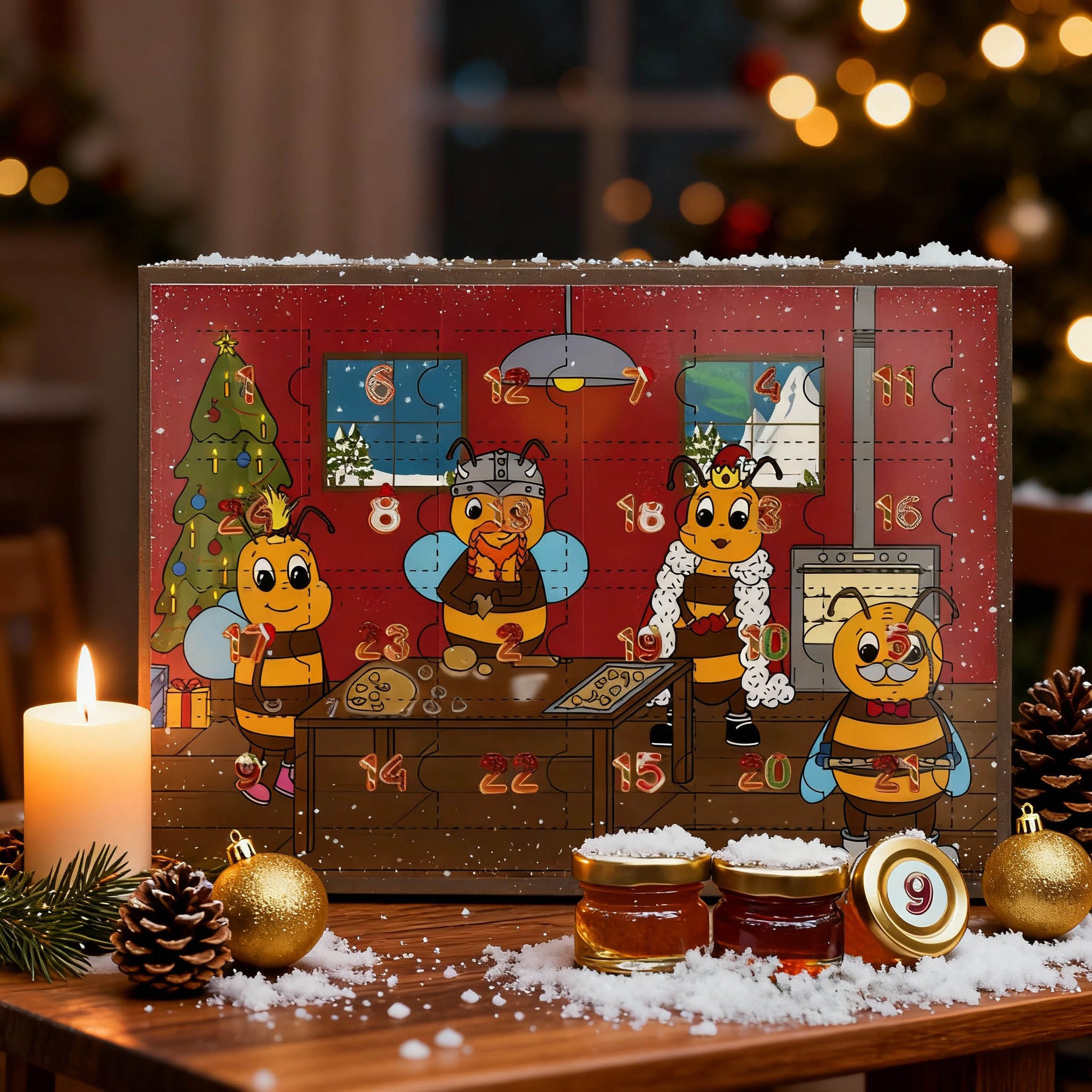 Exklusiver Hanse Honig Adventskalender. Jeden Tag eine neue Honigspezialität