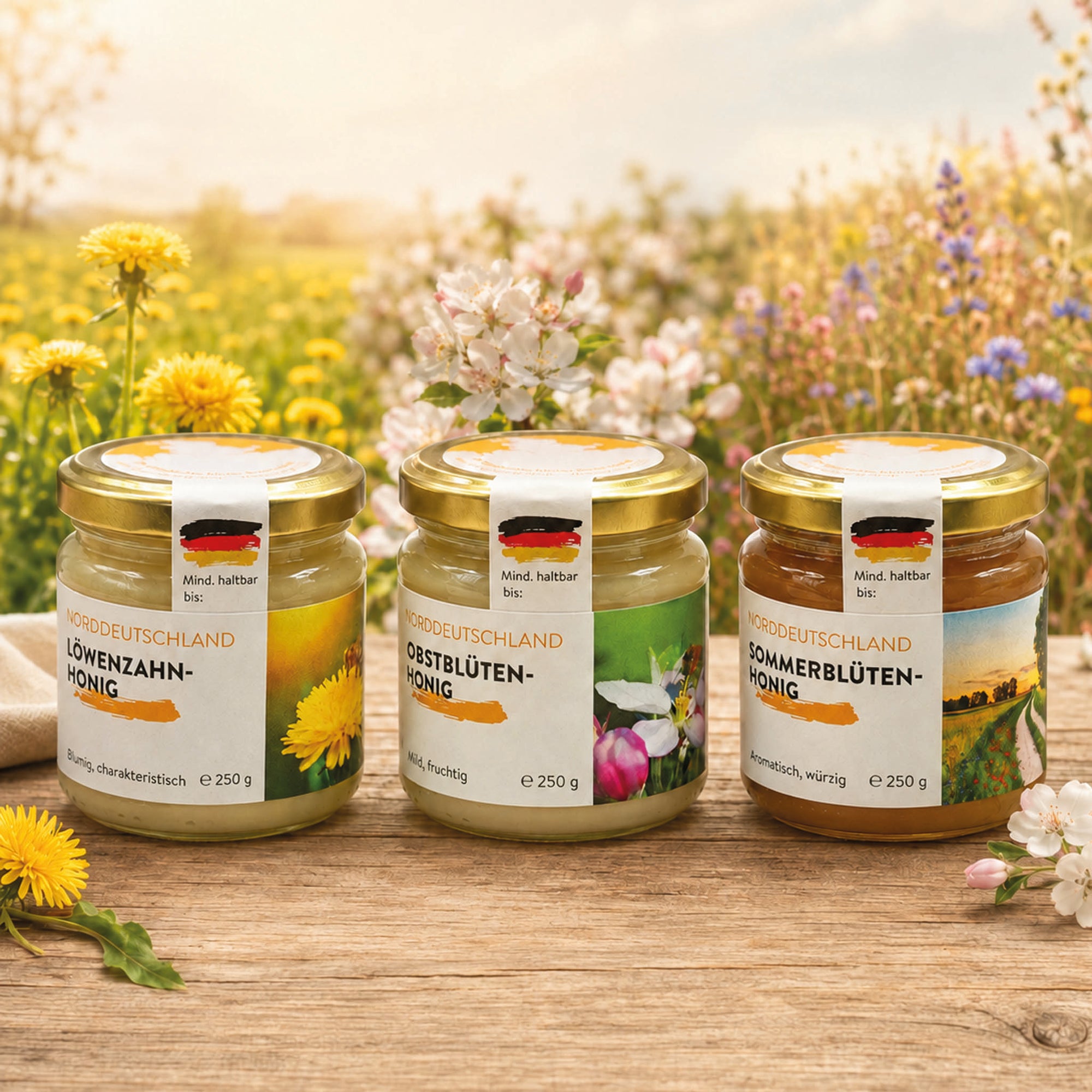 Honig Set „Das Honigjahr 2026“ – 3 x 250 g