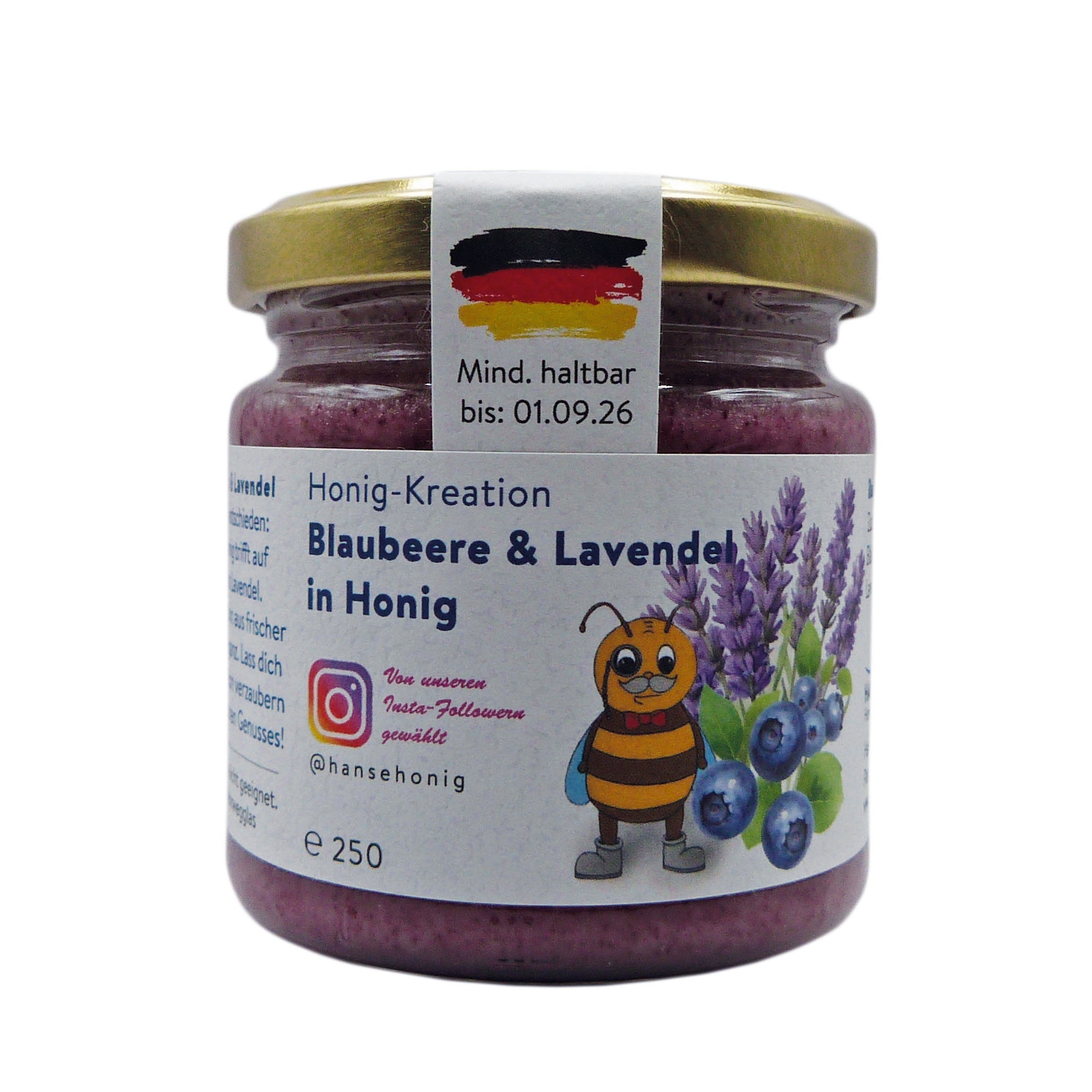 Blaubeere & Lavendel in deutschem Blütenhonig – Limitierte Edition | Instagram Community Choice