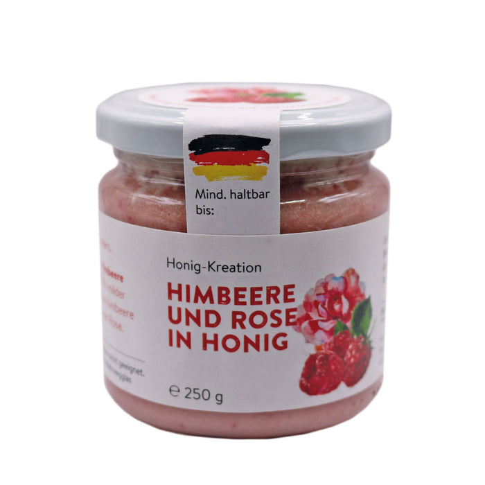 Rose and raspberry in honey 250g