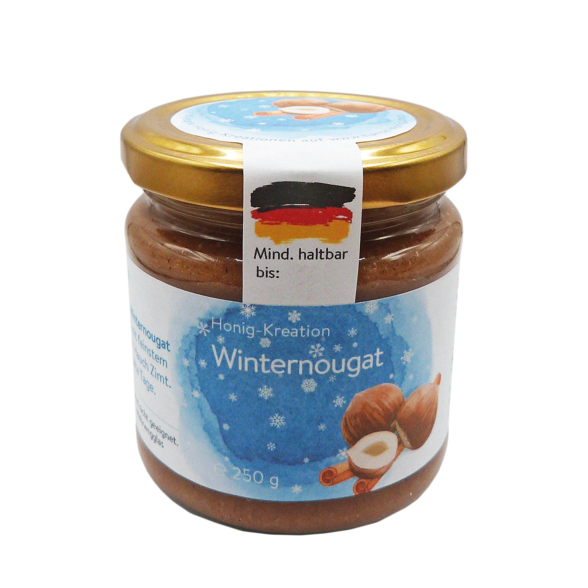 Winterhonig: Haselnussmus & Zimt in Honig